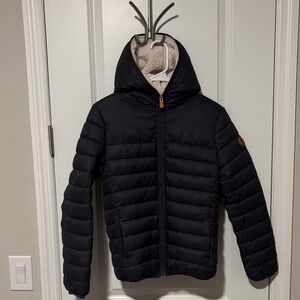 SAVE THE DUCK Kids Hooded Sherpa - Lined Jacket